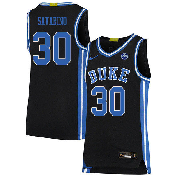 2020 Men #30 Michael Savarino Duke Blue Devils College Basketball Jerseys Sale-Black